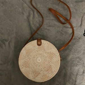 Round Rattan Bag